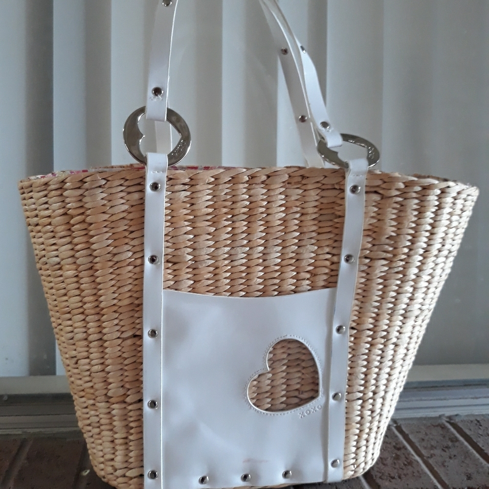 Authentic XOXO basket style large tote bag